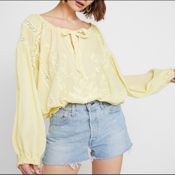 🔴 SOLD  🌼 New Lemon Gala Cotton Top Size M - Picture 2 of 5